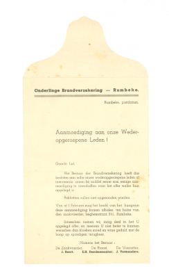 Onderlinge brandverzekering, Rumbeke