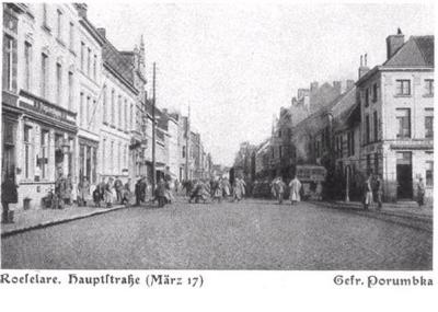 Centrum Roeselare, maart 1917