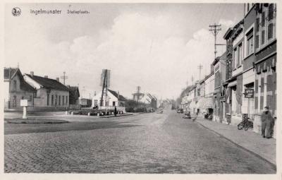 Stationsplein, Ingelmunster, ca 1950