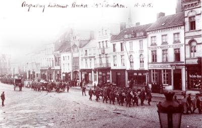 Begrafenis Luitenant Becker, Roeselare 12 december 1915