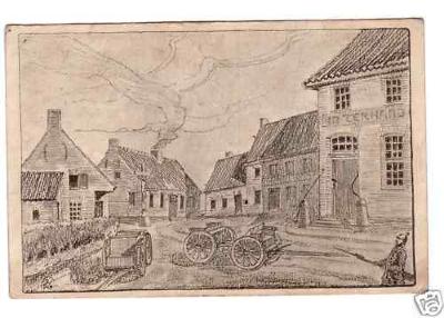 Litho met voorstelling 'Ter Hand'