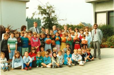 Pompoenenoogst, Lichtervelde, september 1986