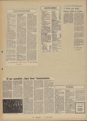 De Weekbode, 2 juni 1972
De Weekbode, 9 juni 1972
Het Nieuwsblad, 13 juni 1972
De Weekbode, 16 juni 1972