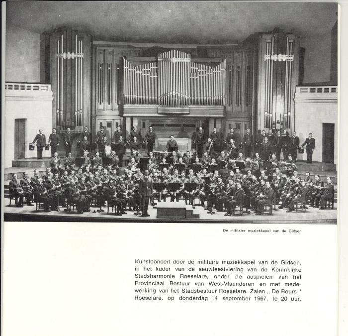 De Koninklijke Stadsharmonie Roeselare 
Een eeuw jong 1867-1967
Deel 3
