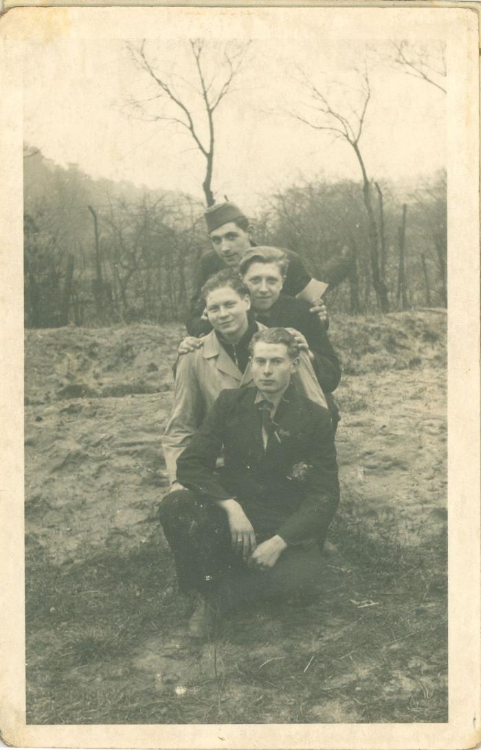 Werkmakkers in het werkkamp, Braunschweig december 1943