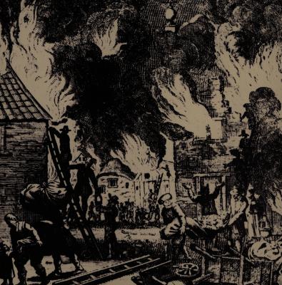 Pentekening brand, +-1700