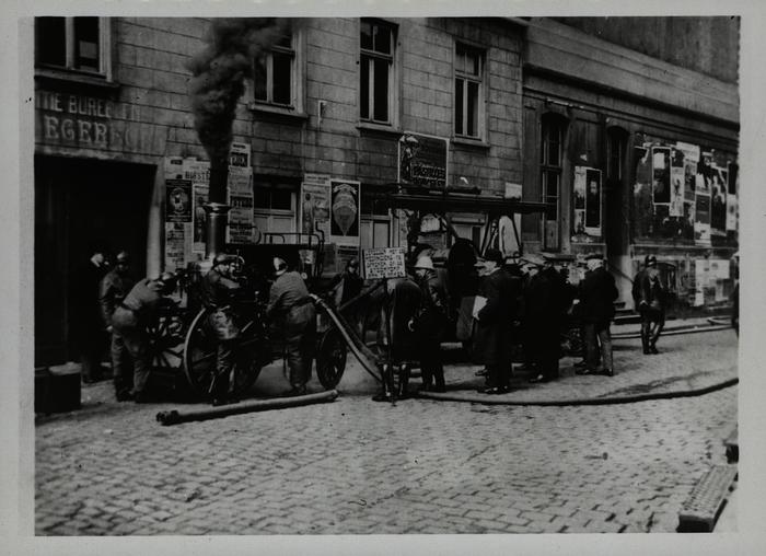 Brandweeroefening, 1920?