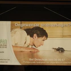 Publiciteit, firma Deleclean, Izegem