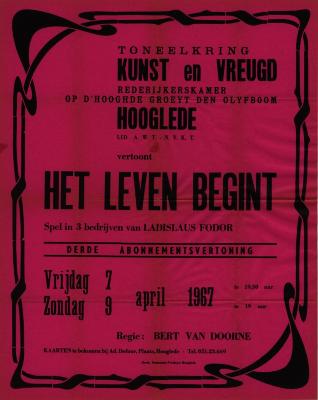 Toneelaffiches 1967