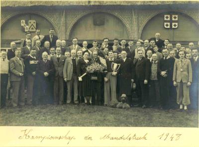 Kampioenviering schuttersgilde Sint-Sebastiaan, Ingelmunster, 1948