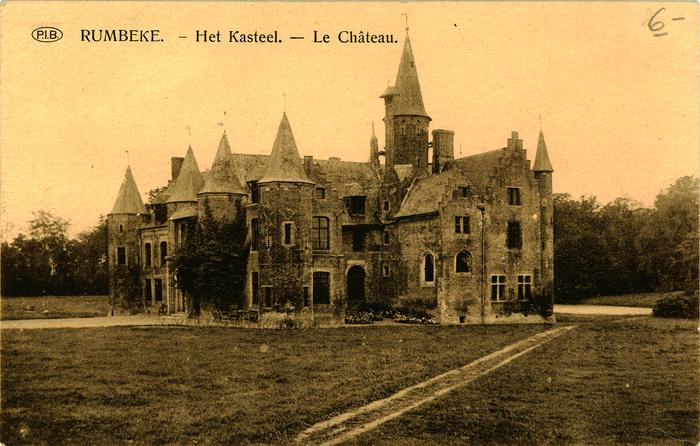 Prentkaart kasteel Sterrebos, Roeselare-Rumbeke