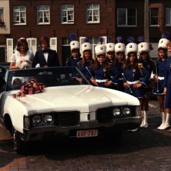 Huwelijk majorette M Christine Haelewijn, Gits, 6 september 1975