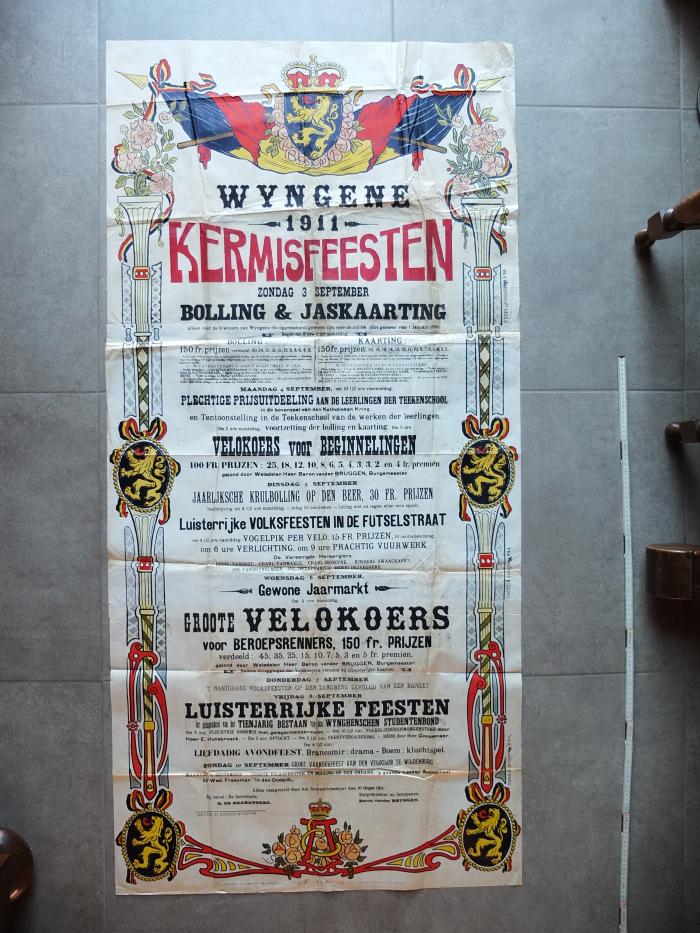 Affiche kermis Wingene, 1911