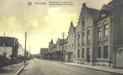 Statiestraat en kostschool Moorslede, 1945-1960