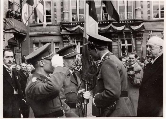 Bezoek van Z.M. Koning Leopold III, Tielt 30 oktober 1937