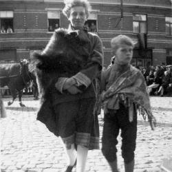 Heilig-Hartprocessie, oude Belgen, 1946