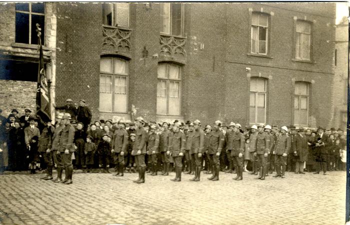 brandweer tijdens bezoek koning Albert I, 1925