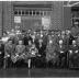 Café 'Terneuze': groepsfoto kaartclub, Izegem 1957