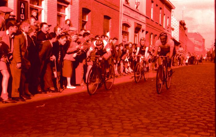 Eindsprint Nederweg, Izegem, 26 mei 1958,