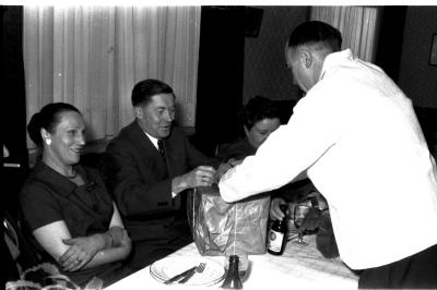 Huldiging café 'De Sterre': feestmaal, Izegem 1958