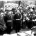 Jubileum echtpaar Oscar De  Molenaar: huldiging door gemeentebestuur, Ingelmunster 1958